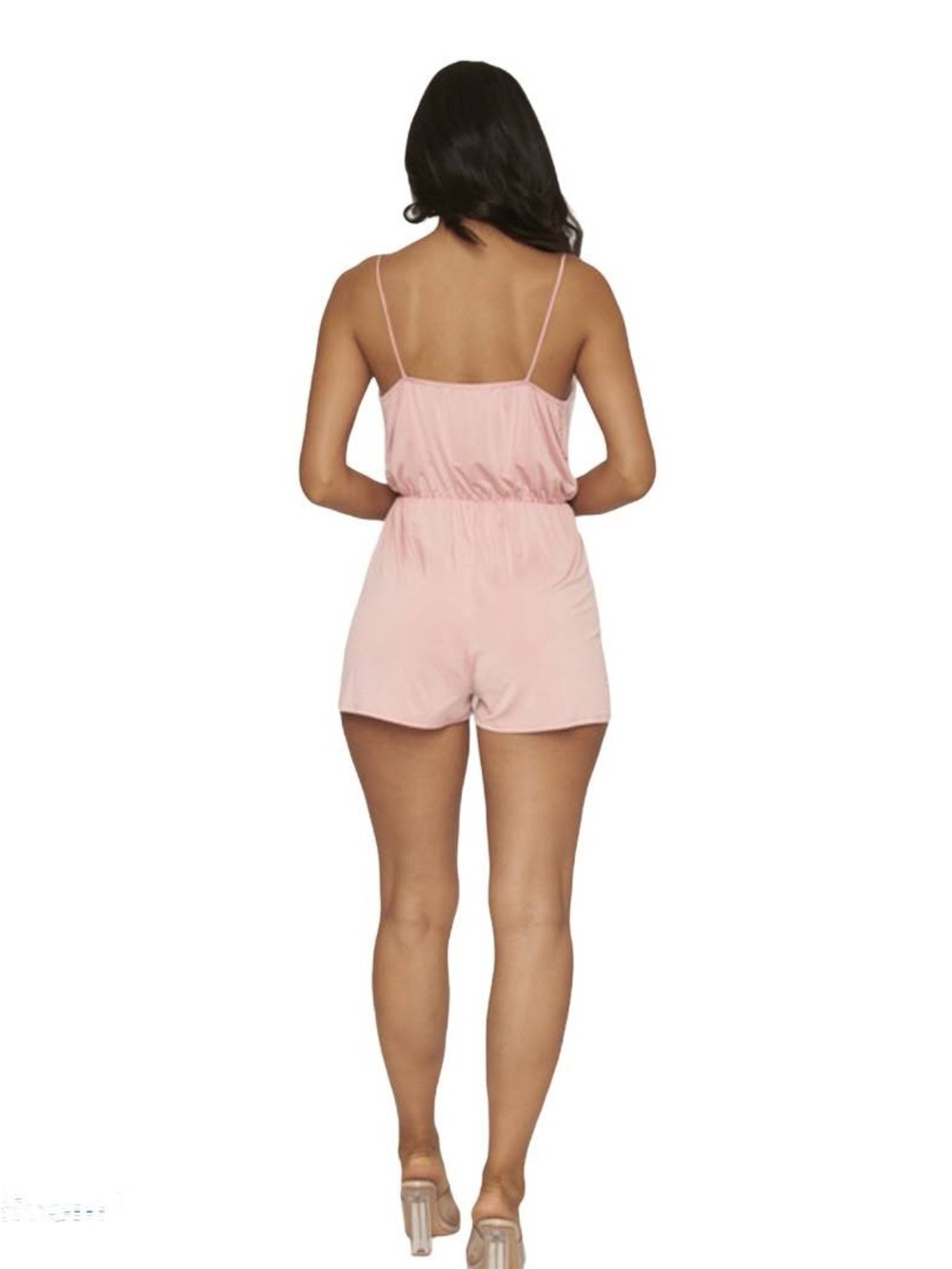 Pink Ruffle Wrap Romper - Picture 5 of 5